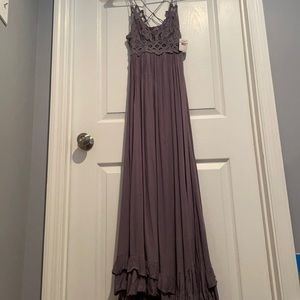 NWT Free People Adella Maxi Slip Dress